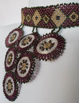Mandela I: Purple Beaded Circle Necklace