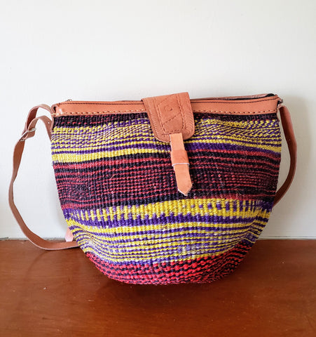 Mpenda - Multicolor Handwoven Straw Shoulder Bag