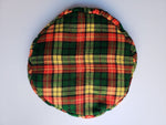 *Naturelle: African Print Red Yellow Green Plaid Beret