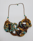 Natsai: African Print Necklace and Earring Set
