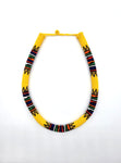 Thandiswe: Thin button back Zulu Beaded Headband/Necklace