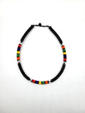 Thandiswe: Thin button back Zulu Beaded Headband/Necklace
