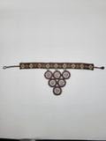 Mandela I: Purple Beaded Circle Necklace