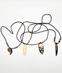*Amana: Unisex beaded necklace with Horn Pendant