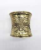 Muti II: Brass Cuff Bracelet with Butterfly Detail