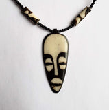 *Malia  -  Unisex Necklace Tribal Mask Pendant