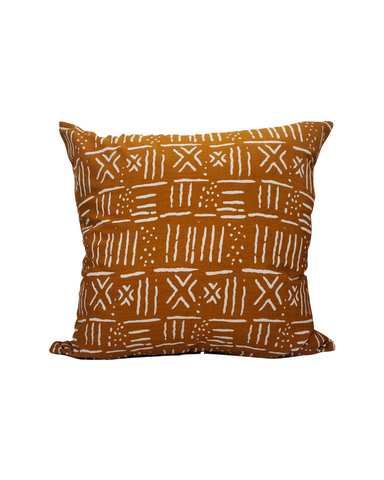 *Kwadwo V: Rust Mud Cloth Print Cushion