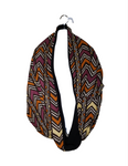 *Aminanta I: Extra Bulky Unisex Mud Cloth Print Fleece Scarf and Face Mask Set