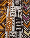 *Aminanta I: Extra Bulky Unisex Mud Cloth Print Fleece Scarf and Face Mask Set
