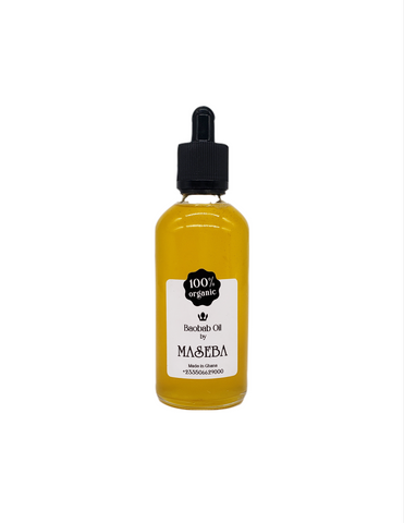 *Maseba: Baobab Oil Cold Pressed, Organic, Raw, Unrefined Ghanaian (100ml)