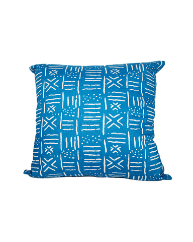 *Kwadwo VI: Blue Mud Cloth Print Cushion