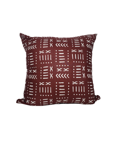 Kwadwo VII: Brown Mud Cloth Print Cushion