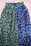 Komla – Green and Blue Floral African Print Maxi Skirt