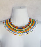 *Nomuula: Beaded Small Web Necklace