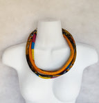 Tanaka: African Print Necklace and Earring Set