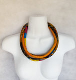 Tanaka: African Print Necklace and Earring Set