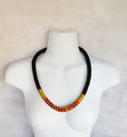 Themba - Rope Necklace with African Print