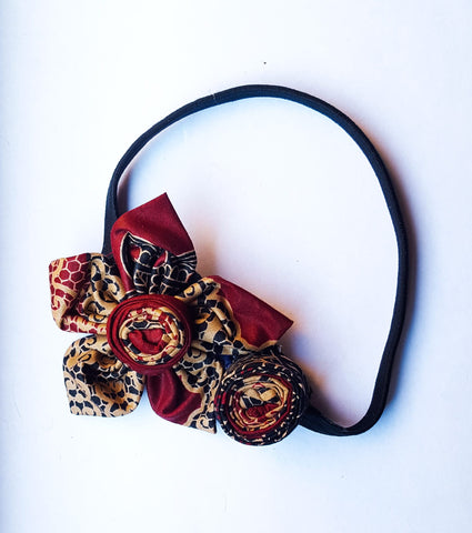 Ruva II - African Print Flower Headband