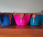Kiondo - Solid Bold Color Straw Shoulder Bag (Various Colors)