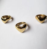Rugare- Brass Heart Ring
