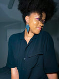 Seka- Textured Aluminum Africa Earrings