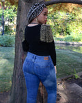 Alamini: Gold Bead and Chain Shoulder Jewelry