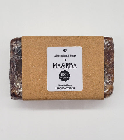 *Maseba: 100% Organic Ghanaian Shea African Black Soap (150g)