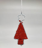 Ukhisimusi: Zulu Beaded Gold Christmas Bell Ornament