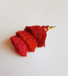 Natori - Red Tassel Earrings